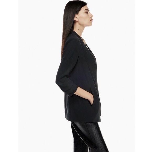 Babaton Black Power Hip Blazer Size 4 - Picture 3 of 10